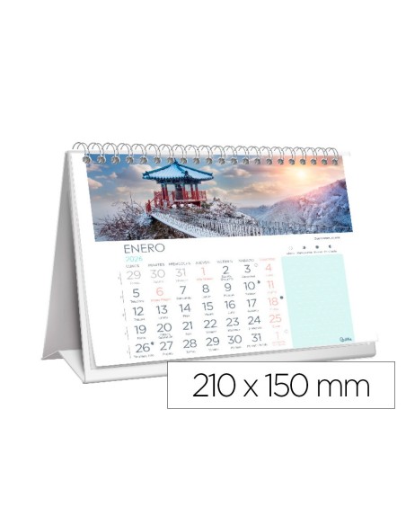 CALENDARIO ESP.TRIANGULAR  IMAGENES CIUDADES 2026 21X15 CM PEGATINAS