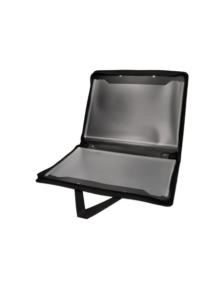 CARPETA  PORTADOCUMENTOS PP. A3 CREMALLERA 2 BOL. INTERIORES ASA