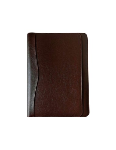 CARPETA PORTAFL.S 45-848 MARRON 260X355 MM CREMALLERA 4 A 40 MM CALC.