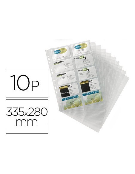 FUNDA DURACLIP REC.TARJETERO DURACLIP 2384 BOLSA 10 UDS.