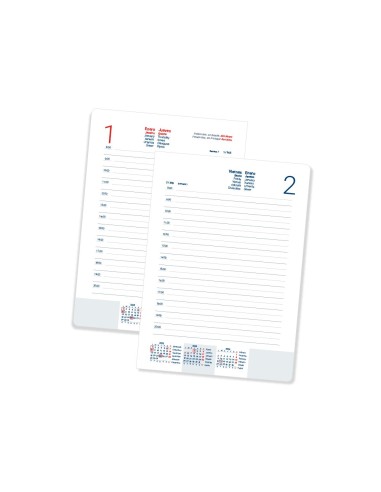 RECAMBIO AGENDAAN. 148X205MM A5 2026 DIA PAGINA PAPEL 70GR.FSC