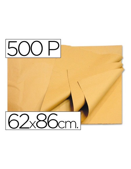 PAPEL MANILA 62X86 CREMA PAQUETE 500 H.
