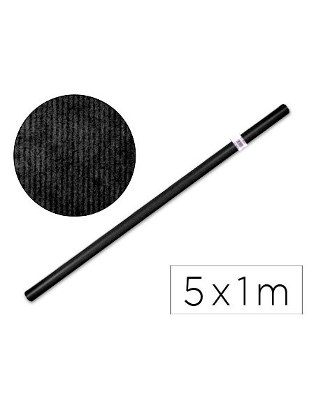 PAPEL KRAFT NEGRO ROLLO 5X1 MT