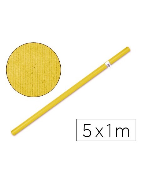 PAPEL KRAFT AMARILLO ROLLO 5X1 MT