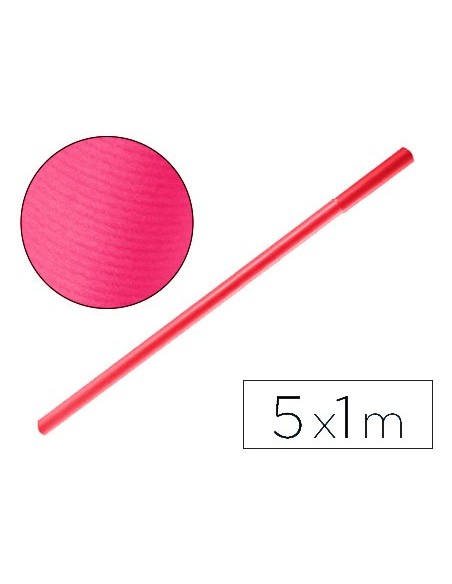 PAPEL KRAFT LIDERPAPEL FUCSIA ROLLO 5X1 MT