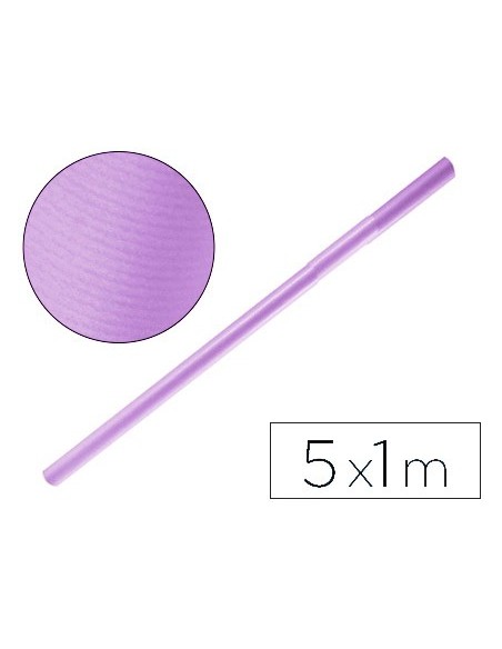 PAPEL KRAFT LIDERPAPEL LILA ROLLO 5X1 MT