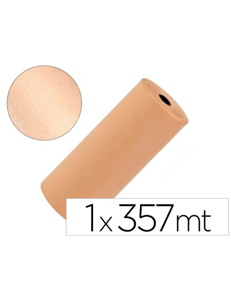 PAPEL KRAFT  MARRON BOBINA 1MT.X 357MT.ESPECIAL EMBALAJE PESO 25 KG