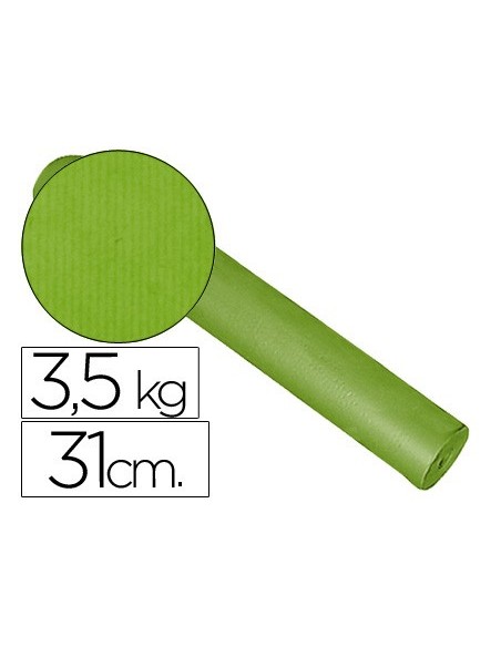 PAPEL FANTASIA KRAFT BLANCO KFC BOBINA 31 CM 3,5 KG COLOR PISTACHO
