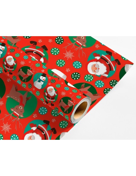 PAPEL REGALO NAVIDAD ROLLO ANCHO 70 CM 2MT.60GR.DISEÑOS SURT.C-2024