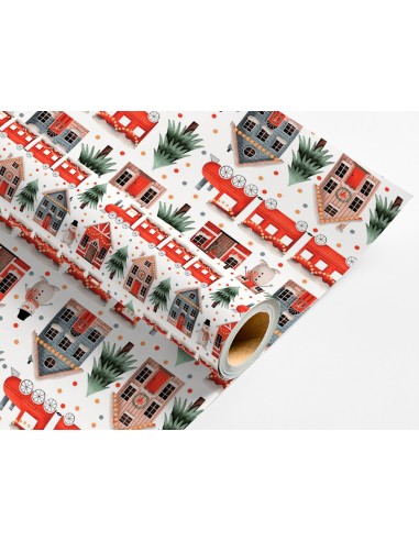 PAPEL REGALO NAVIDAD ROLLO ANCHO 70CM 2MT. 60GR.DISEÑOS SURT.B-2024