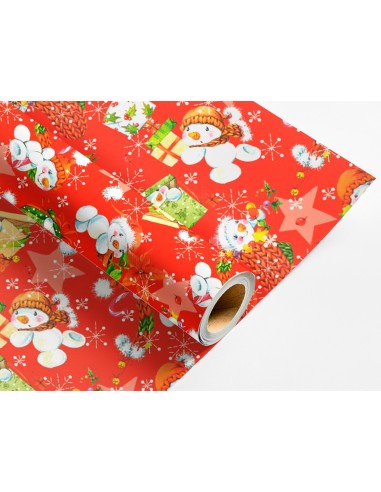 PAPEL REGALO NAVIDAD ROLLO ANCHO 70CM 2MT. 60GR.DISEÑOS SURT.B-2024