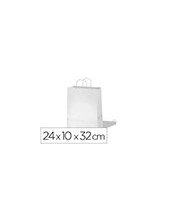 BOLSA BASIKA CELULOSA BL.ASA RETORCIDA "S 240X100X320MM 2
