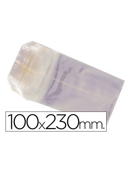 BOLSAS CELOFAN 100X230 MM PAQUETE 100