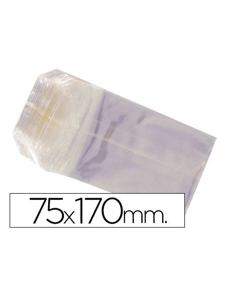 BOLSAS CELOFAN 75X170 MM PAQUETE 100