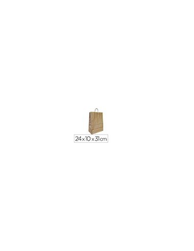 BOLSA KRAFT Q-CONNECT NATURAL ASA RETORCIDA 240X100X310 MM