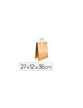 BOLSA KRAFT Q-CON.ORO ASA RETORCIDA 270X120X360 MM 2