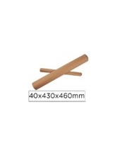 TUBO DE CARTON PORTADOCUMENTO TAPA PLASTICO 40X430X460 MM 2