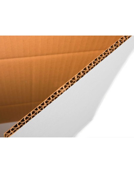 CAJA EMBALAR BLANCA DOBLE CANAL 450X280MM REGULABLE ALTURA
