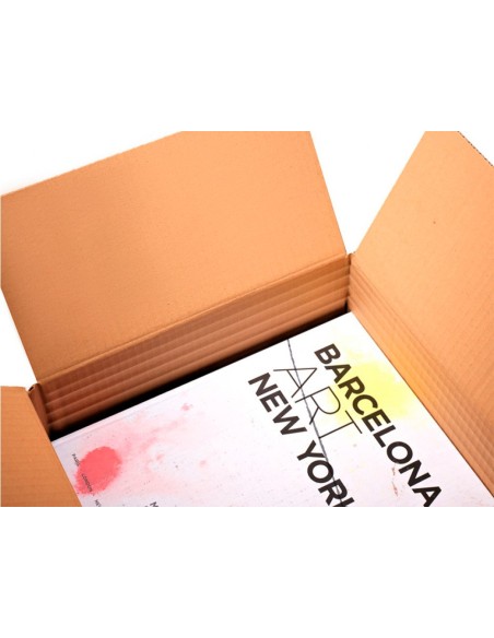 CAJA EMBALAR BLANCA DOBLE CANAL 450X280MM REGULABLE ALTURA