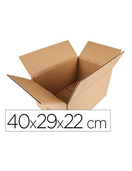 CAJA EMBALAR Q-C/AMERICANA 400X290X220 MM ESPESOR CARTON 5 MM