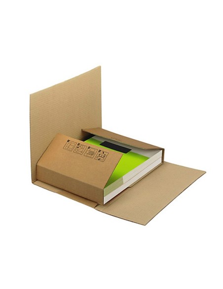 CAJA EMBALAR Q-CON LIBRO MEDIDAS 300X240X60 MM ESPESOR CARTON 3 MM