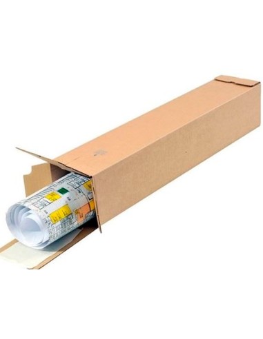 CAJA EMBALAR Q-CON TUBO MEDIDAS 1020X150X150 MM ESPESOR CARTON 3 MM