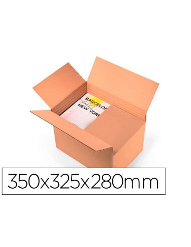 CAJA EMBALAR Q-CON.RESISTENTE REG. ALTURA DOBLE 7MM 350X325X280MM