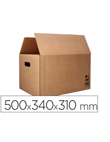 CAJA EMBALAR Q-CON.AMERICANA RESISTENTE ASAS CARTON 7MM 500X340X310MM