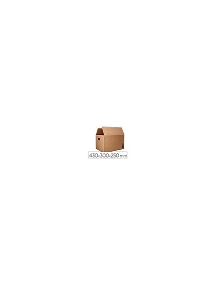 CAJA EMBALAR Q-CON.AMERICANA RESISTENTE ASAS CARTON 7MM 430X300X250MM