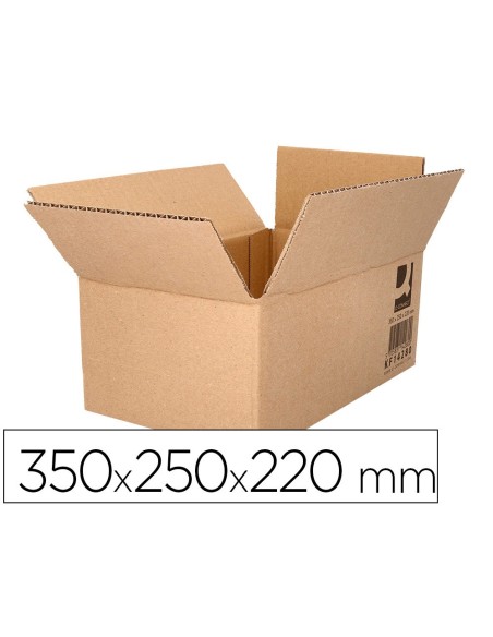 CAJA EMBALAR Q-CON.AMERICANA CARTON C.SIMPLE 5MM KRAFT 350X250X220MM