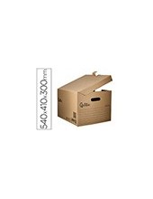 CAJON CONTENEDOR LIDERPAPEL CARTON C/TAPA 540X410X300MM 2