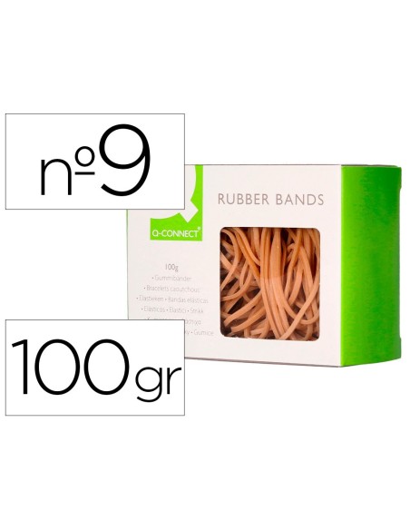 GOMILLAS ELASTICAS Q-CON.100 GR NUMERO 9