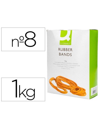 GOMILLAS ELASTICAS Q-CON.1000 GR NUMERO 8