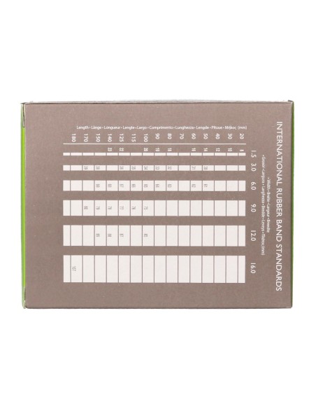 BANDAS ELASTICAS Q-CON.100 GR 125 X 9 MM NUMERO 12,5