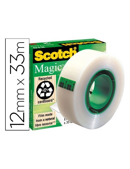 CINTA ADH. SCOTCH-MAGIC 33 MT X 12 MM