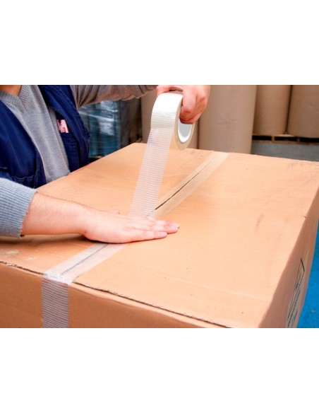 CINTA ADHESIVA Q-CONNECT MONOFILAMENTOS TRANSPARENTE 50 MT X 50 MM P