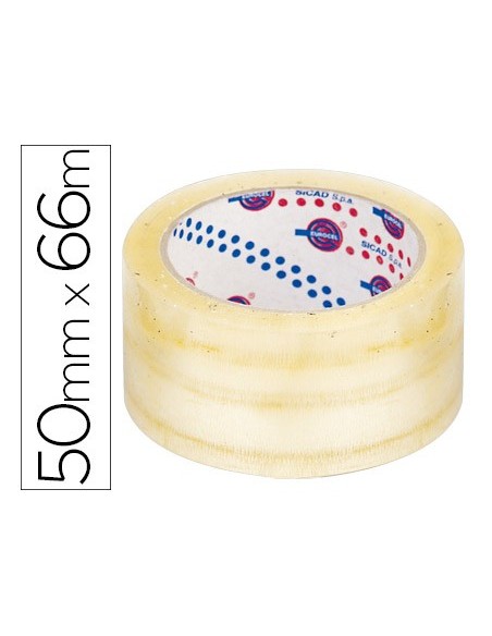 CINTA EMBALAR ADH. EUROCEL PP TPTE.66 MT X 50 MM