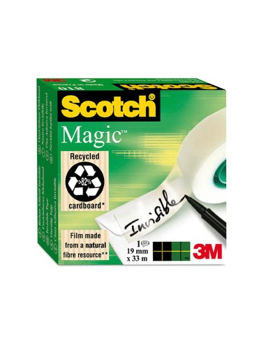 CINTA ADH. SCOTCH MAGIC 33X19 MM PACK 6 ROLLOS
