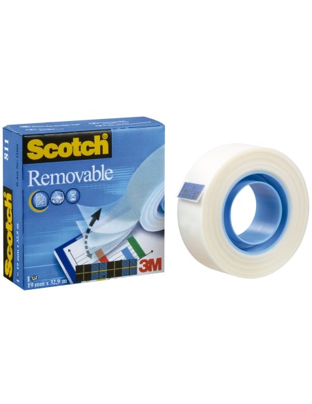 CINTA ADH. SCOTCH MAGIC 33X19 MM REMOVIBLE