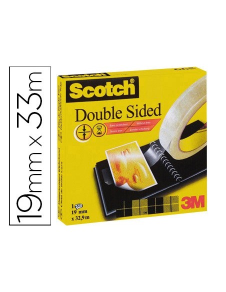 CINTA ADH. SCOTCH DOS CARAS 33X19 MM
