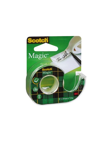 CINTA ADH. SCOTCH MAGIC INVISIBLE 7,5X19 MM EN PORTARROLLO