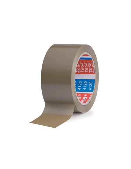 CINTA EMBALAR ADH. TESA PVC COLOR MARRON 66MTSX50MM