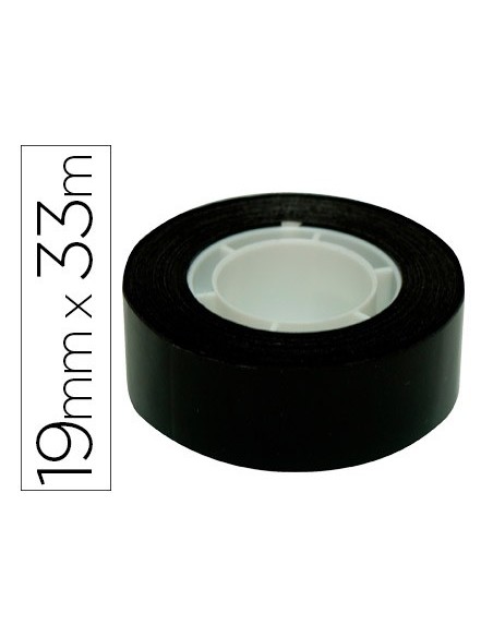 CINTA ADHESIVA APLI 33 MT X 19 MM COLOR NEGRO