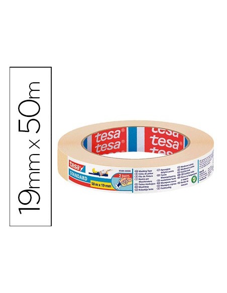 CINTA ADHESIVA TESA PARA PINTOR 50 MT X 19 MM 05085-00000-00