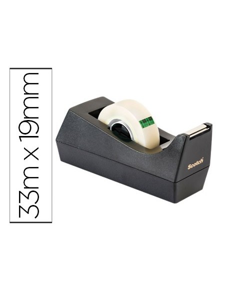 PORTARROLLO SOBREMESA SCOTCH C38 NG.C/3 ROLLOS 33MTX19MM.9-1933R3C38