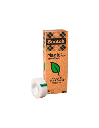 CINTA ADHESIVA SCOTCH MAGIC 33X19 MM PACK DE 9 ROLLOS 900-1933-9