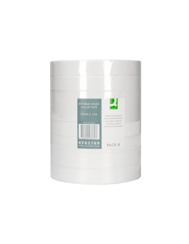 CINTA ADH. Q-CON.DOBLE CARA 33MT.X 19MM