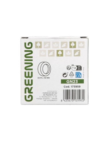 CINTA ADH. GREENING INVISIBLE 33MT.X 19MM