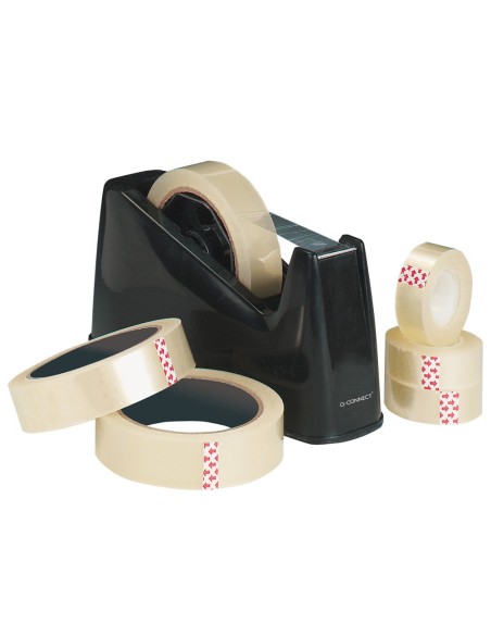 PORTARROLLOS SOBREM.Q-CON.PLASTICO CINTAS 33 Y 66 MT NEGRO