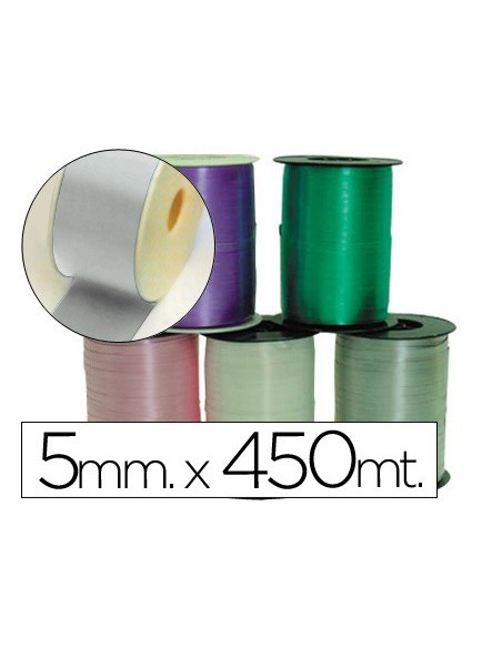 CINTA FANTASIA 450 MT X 5 MM PLATA